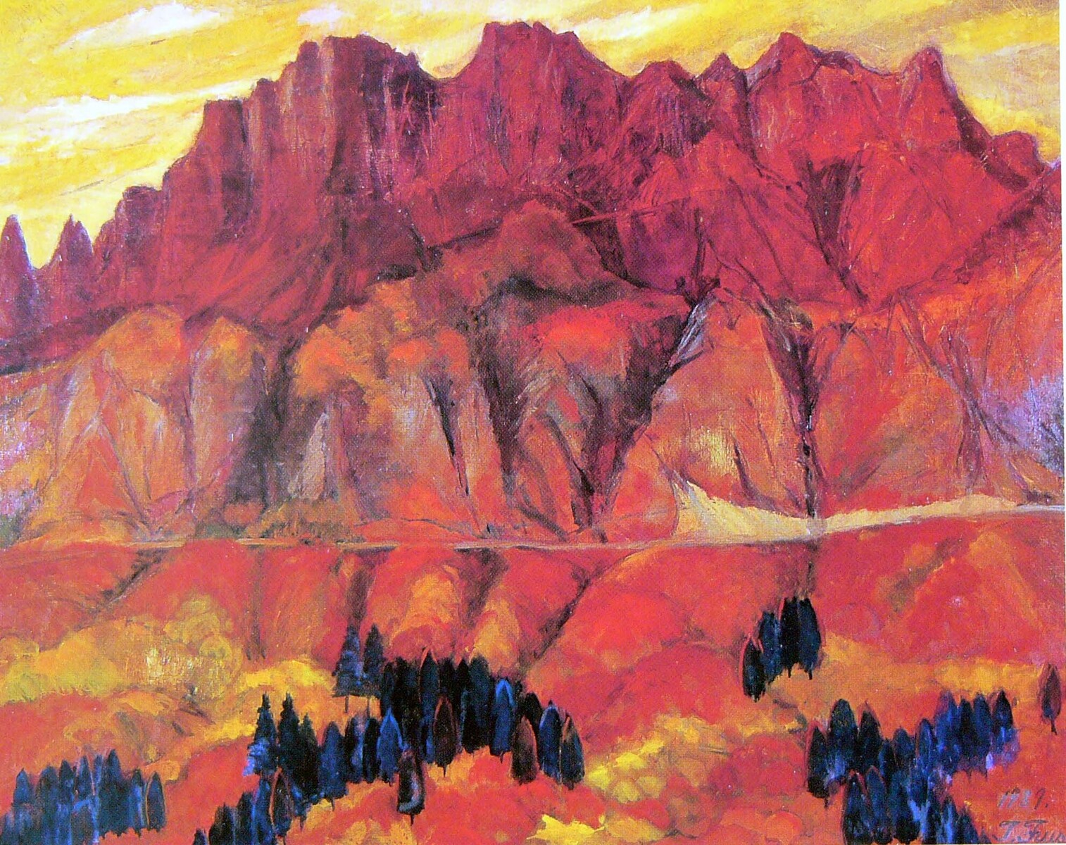 第7回大賞作品(1989)<br />
『燃える金洞山』<br />
布瀬 達夫