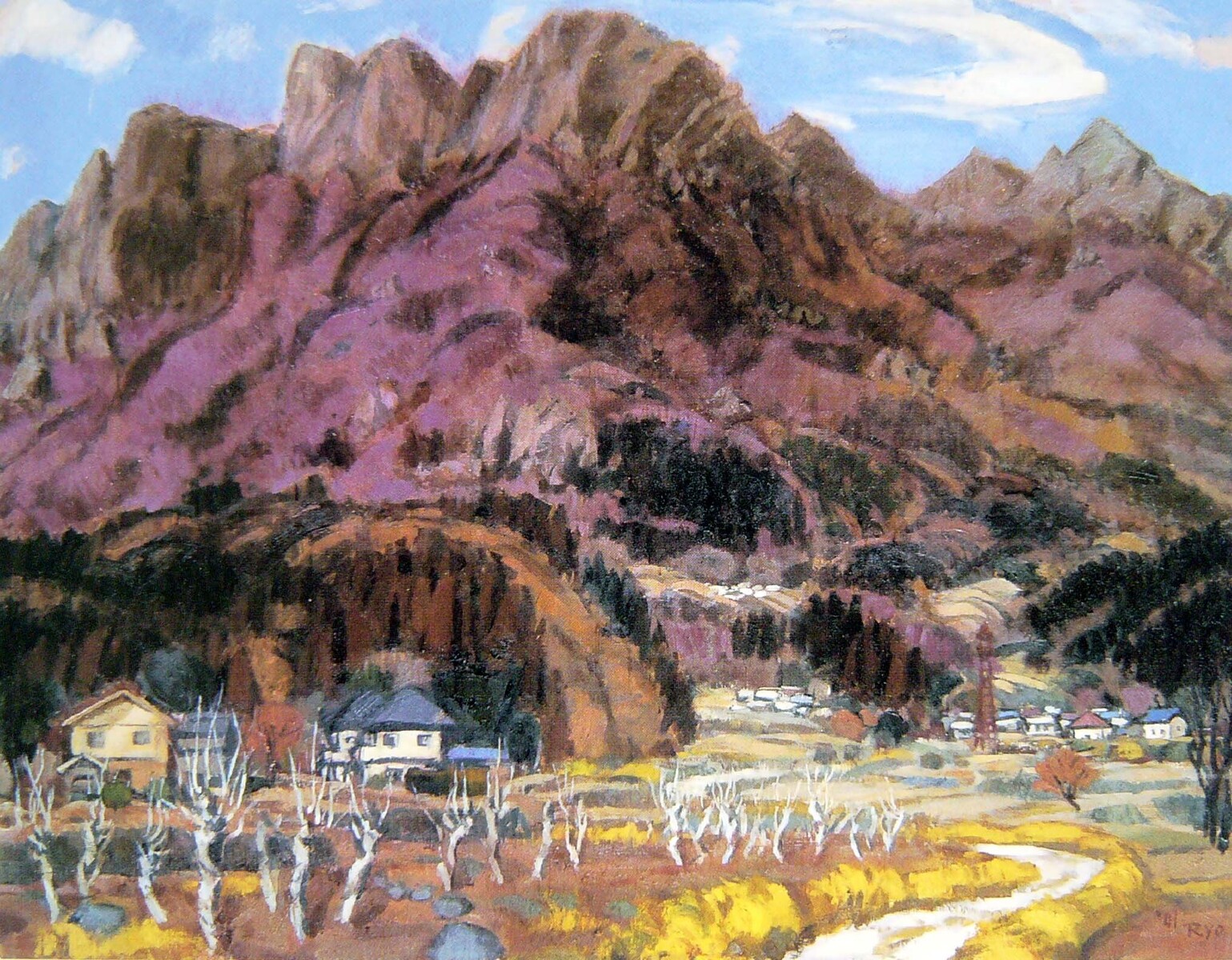 第19回大賞作品「白雲山　火の見のみえる風景」　本間 良一